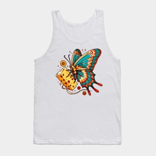 Cheese butterfly cheese lover Tank Top